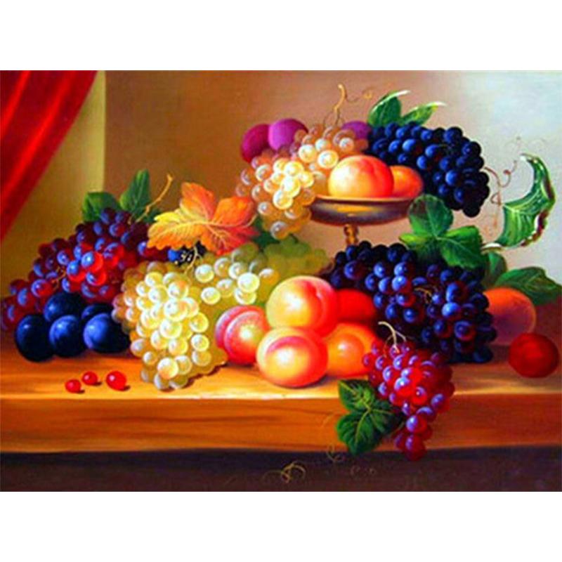 5D Diamond Painting Cross Stitch Fruit Picture With Rhinestone Diamond Mosaic Sale Full Round Drill  Embroidery