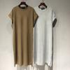 Short-sleeved t-shirt skirt women's summer Korean loose and thin large size casual medium and long knee flying sleeve dress tide