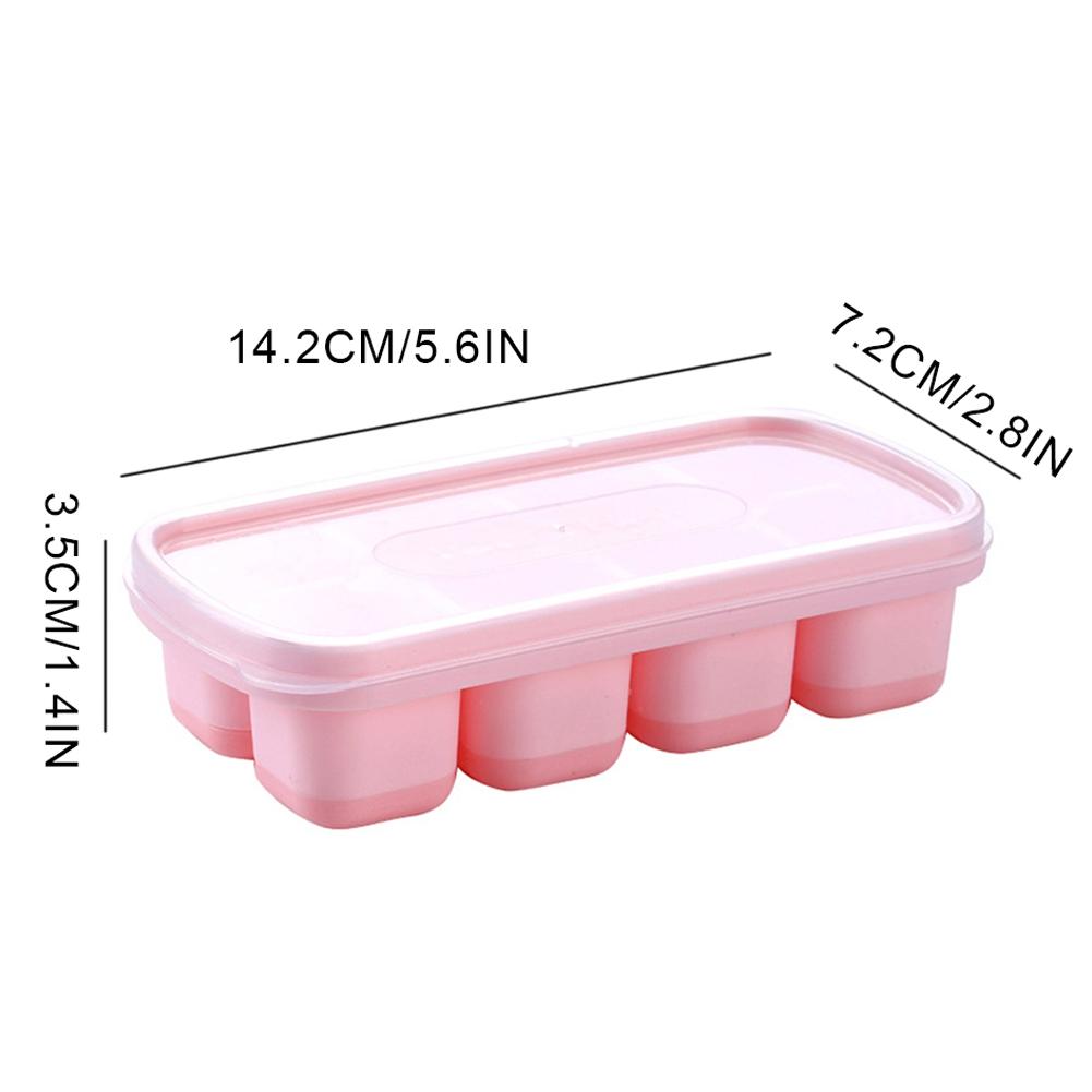 Simple Ice Tray Eight-Compartment Fruit Box Storage Box
