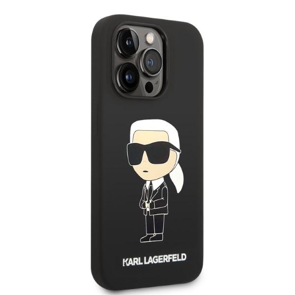 Etui do iPhone 14 Pro Karl Lagerfeld Silicone Ikonik Czarny