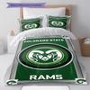 Colorado State Rams Pattern Bedding Set Quilt Cover Pillowcase Home Decor Gift (1 * duvet cover + 2 * pillowcase, without core)