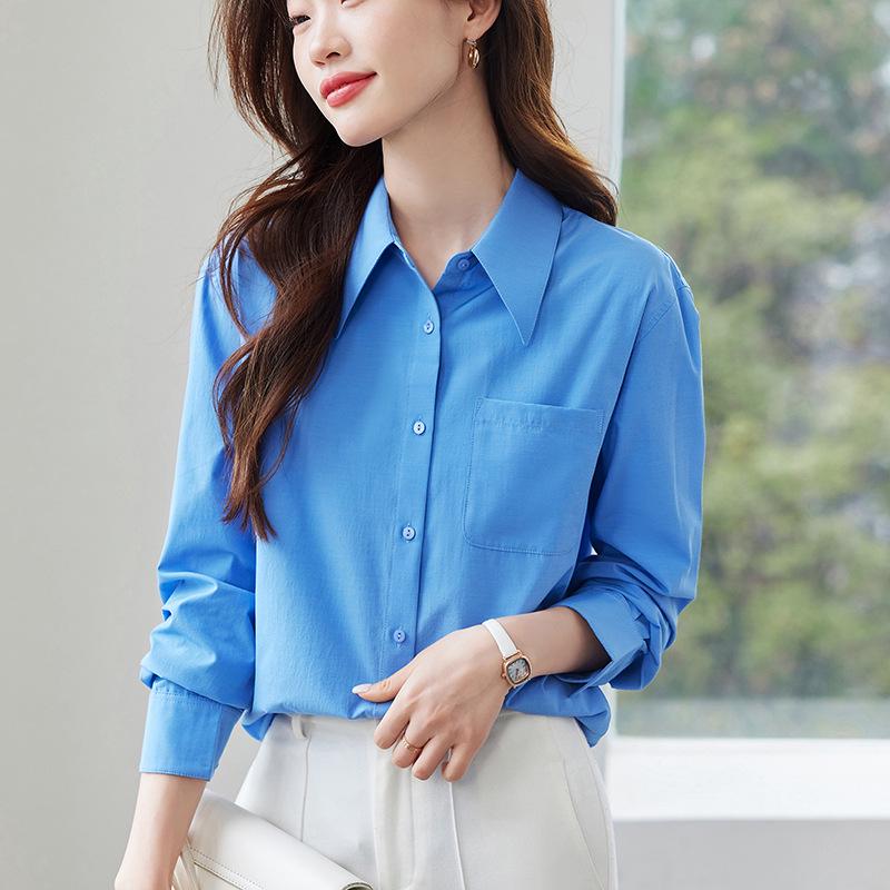 Женская белая шифоновая рубашка с V-образным вырезом: Осенняя драпировка, Профессиональный и формальный дизайн