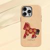 Чехол-мультяшка «Счастливая лошадка» для iPhone 17 Pro Max и 16 Pro, Полное покрытие камер, Новая модель 15