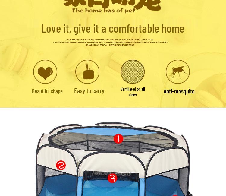 Складные клетки и манежи для кошек: Большие палаточные товары для питомцев, Родильная комната, Всесезонное использование