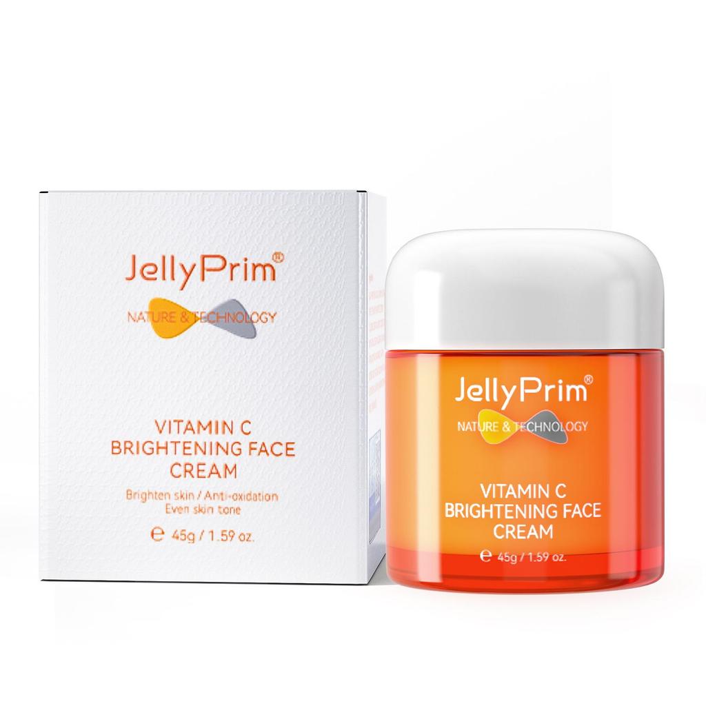 JellyPrim VC Whitening Face Cream Fade Spots Facial Brightening Skin Lifting Firming Products Moisturizing Nourish Care Beauty Health
