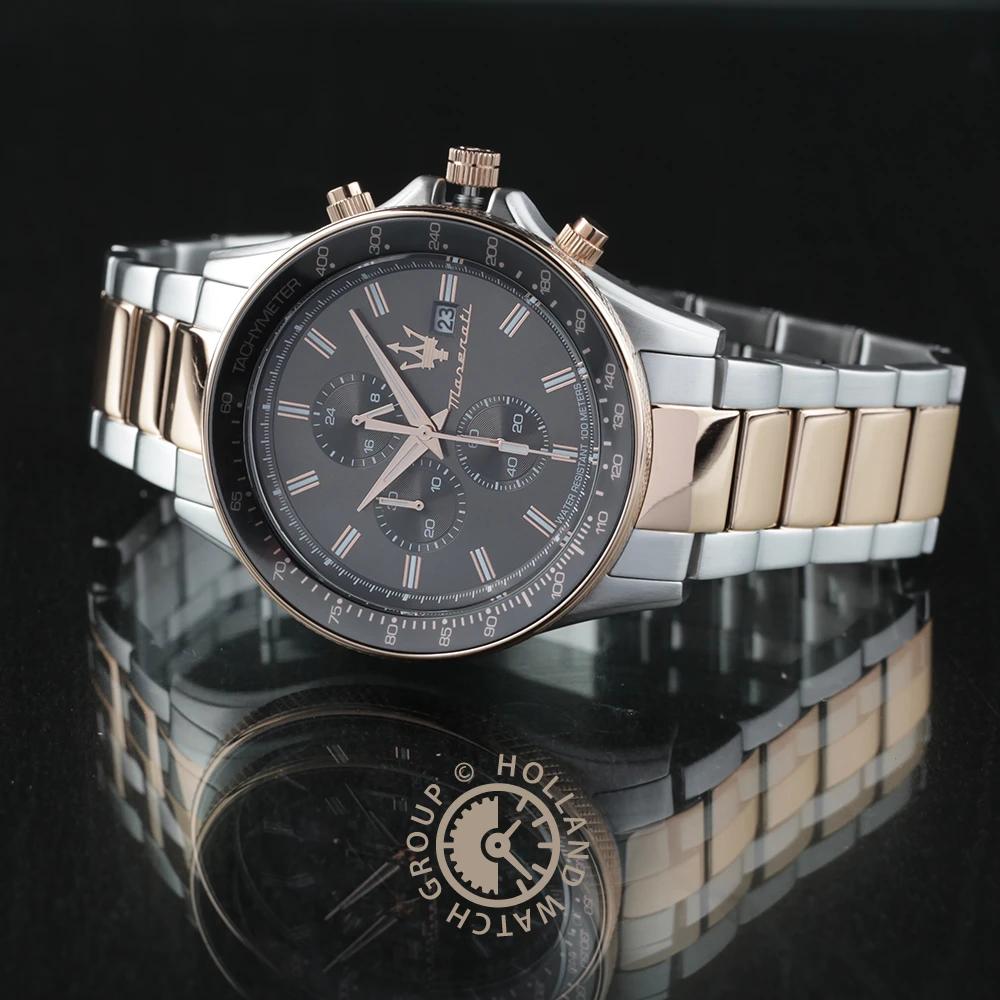 Maserati Sfida Коричневый Металл Мужские Кварцевые Часы Хронограф R8873640014