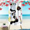 Pingu Print Beach Towel, Large Soft Quick Dry Towel for Beach Camping Swimming