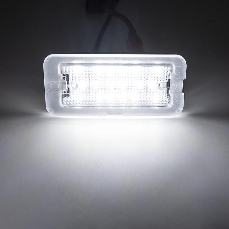 Fits For Fiat 500 500C Typ 312 2007- Abarth 500/500C 595/595C 695/695C 2010- LED License Plate Light Parking Tag Lamps