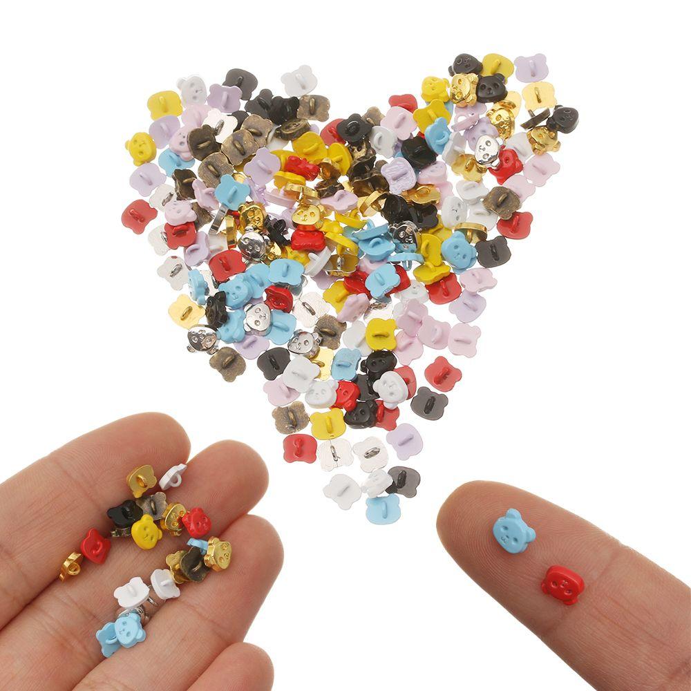 Panda Pattern Decoration Metal Buckles Clothing Sewing Buckle DIY Doll Clothes Mini Buttons
