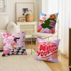 Феминистское Модное Искусство Розовый Девочка Наволочка Декоративная Подушка Диван Домашний Декор чехол наволочки