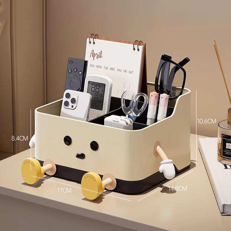Desktop Storage Box Living Room Remote Control Organizing Box Office Dormitory Stationery Storage Box Cosmetic Storage Shelf