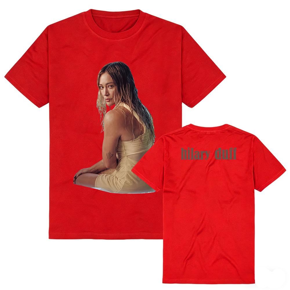 Hilary Duff Roommates Tee Short Sleeve Cotton Summer T-shirt Graphic Print Merch Tshirts Casual Fashion Soft Unisex Streetwear