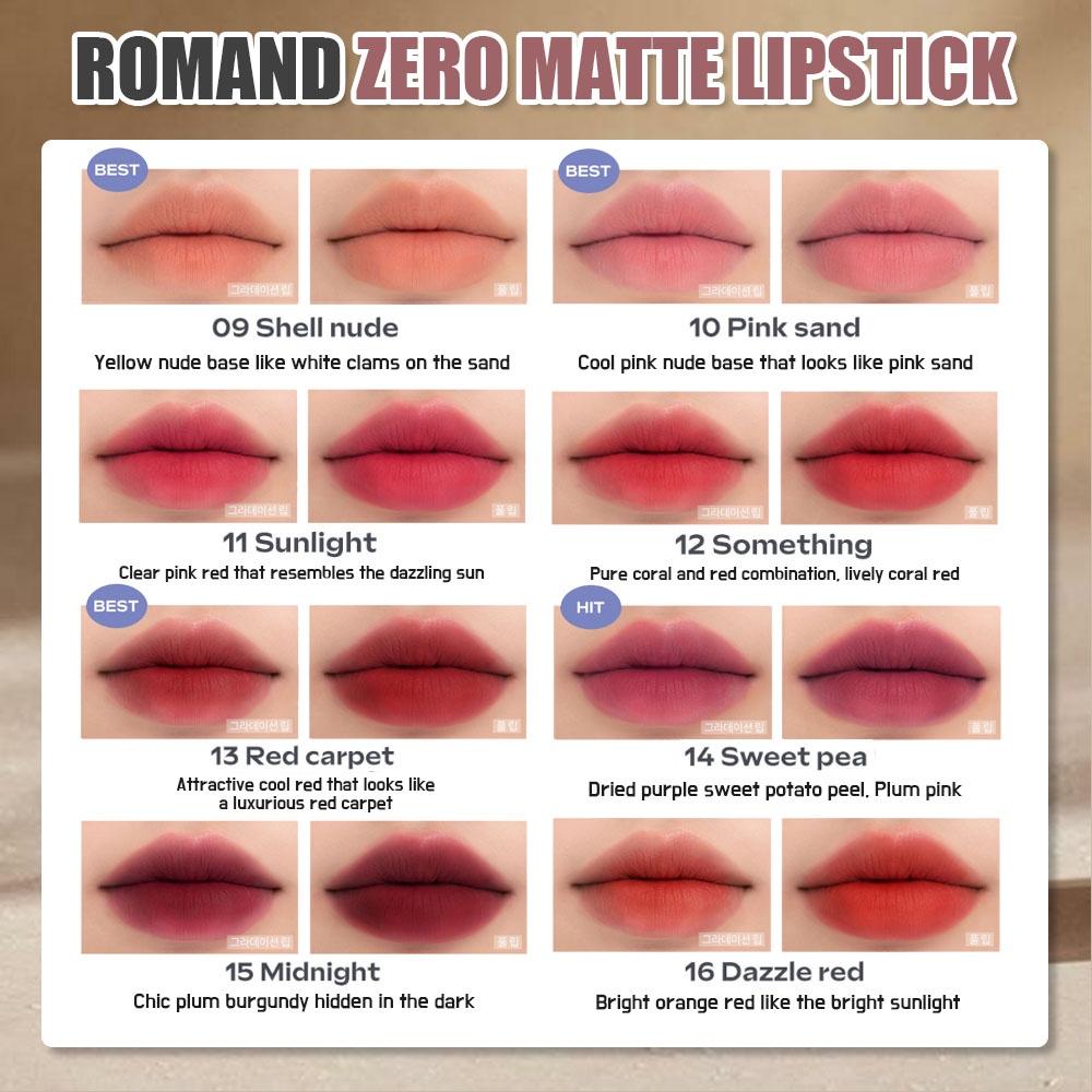 Rom&nd Нулевая матовая помада (22 варианта)
