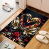 Violin Flowers Sheet Music Carpet for Living Room Bedroom Sofa Home Decor Rus Non-slip Floor Mat Luxury Gift Multiple sizes