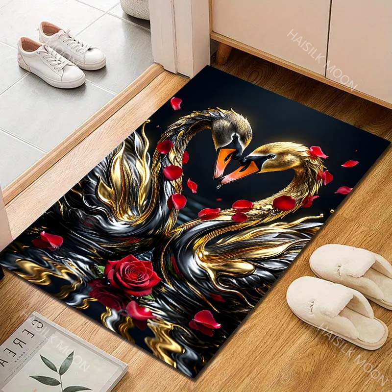 Violin Flowers Sheet Music Carpet for Living Room Bedroom Sofa Home Decor Rus Non-slip Floor Mat Luxury Gift Multiple sizes