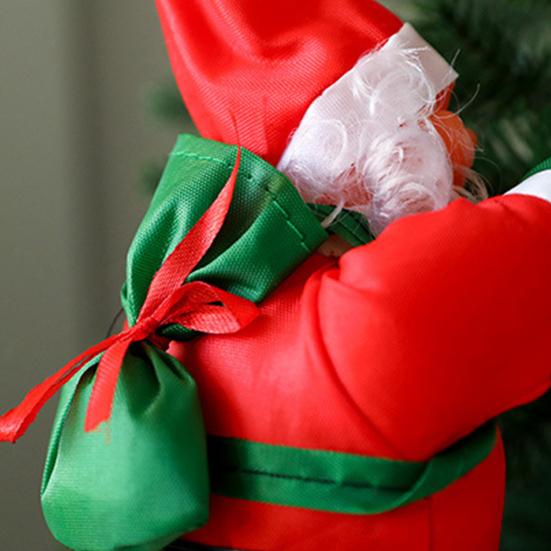 Santa Ladder Pendant Christmas Decoration Festive Santa Ornament with Curly Beard Festive Hanging Ornament