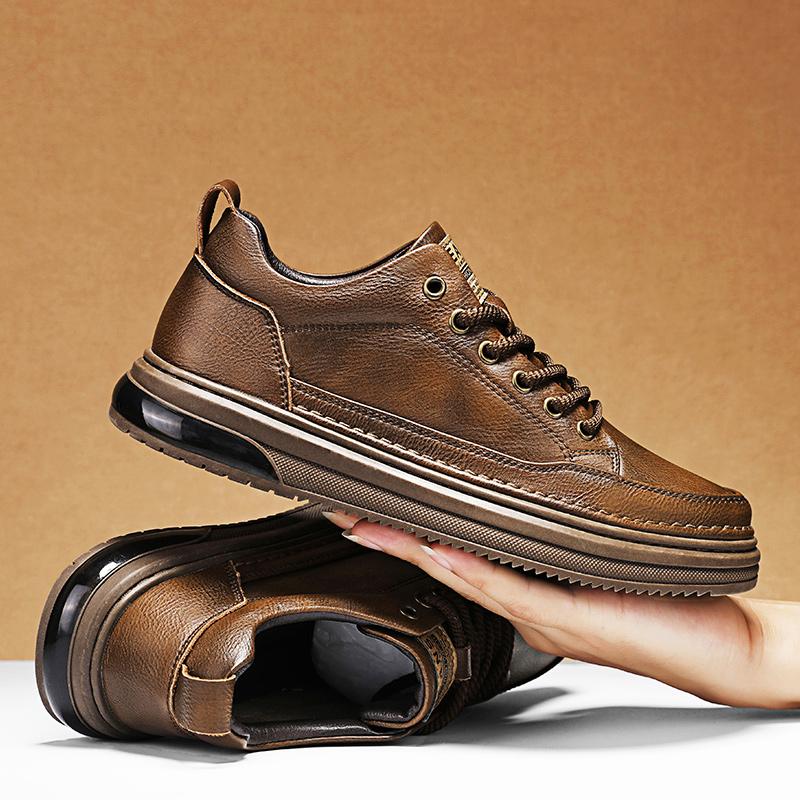 Мужские туфли Оксфорды из натуральной кожи Новое поступление Обувь для скейтбординга для мужчин Легкие спортивные кроссовки Элегантная деловая обувь