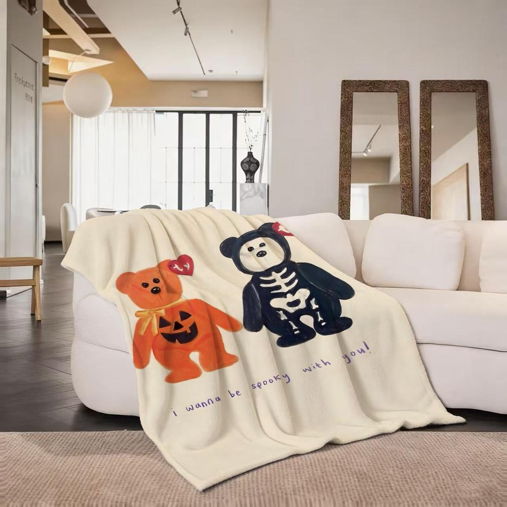 toy B Beanie B Babies Throw Flannel Throw Blanket Suitable for Sofa Living Room Bedroom