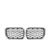 Верхние гоночные решетки в стиле Silver Diamonds для BMW E36 3 серии 1996-1999 Замена решетки-«ноздрей» Diamond Передний бампер