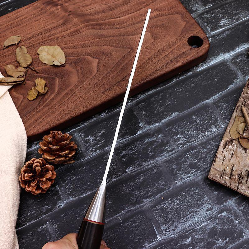 Кованые кухонные ножи Chopper Set FullTang Hand Made Chef Knife Professional Мясорубка Сталь обернута вокруг ручки из цельного дерева