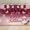 Двумерный женский фон для 50-летия женщины, Глянцевые и праздничные торжества