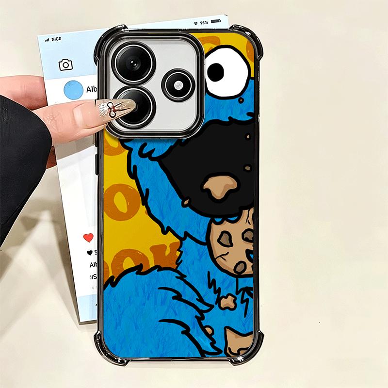 Sesame Street Cookie Soft Phone Case For Xiaomi Poco X7 X8 Pro Max X6 X5 X3 F8 Ultra F7 M8 M7 M5S Redmi 15C 15A 15 14C 13C 12C 1