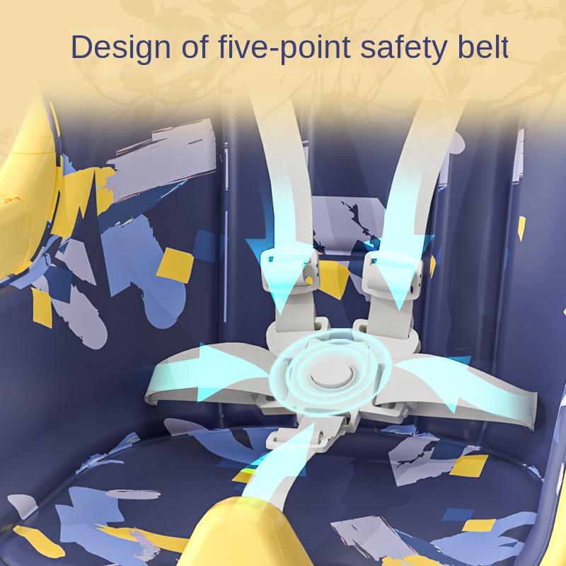 Детский обеденный стул, многофункциональный складной детский обеденный стул с регулируемой высотой, детский домашний портативный обеденный стол и стул