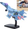1/100 имитация SU35 истребителя, модель самолета, настольное украшение, коллекционные предметы с подставкой, модель самолета для бара, гостиной, офиса
