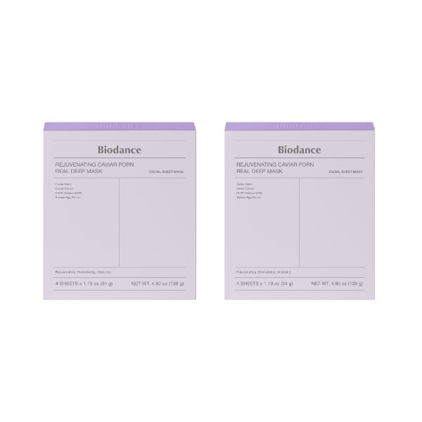 Biodance Омолаживающая маска с икрой и PDRN Real Deep 4 листа 4,79 унции(136g)