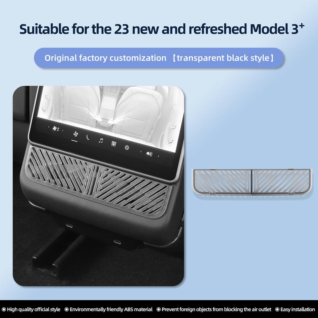 For Tesla Model 3 Highland 2025 2025 Rear Air Outlet Protective Cover Accessories Model Y Launch 2025 Air Vent Filter Cover Trim