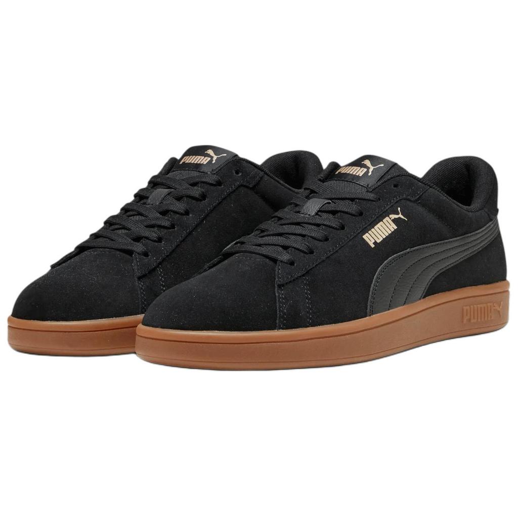 Puma Smash 3.0 Черно-золотые с резиновой подошвой Мужские кроссовки 390984-10