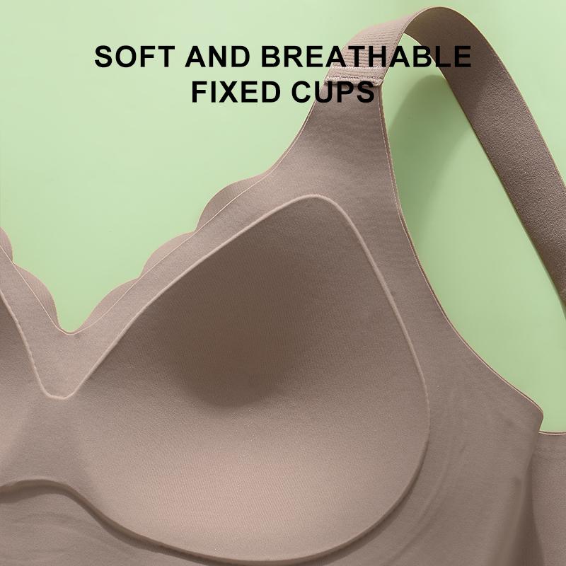 Women's Sports Bras Seamless One-piece Comfortable No Steel Ring Yoga Fitness Sleep Underwear Gathered Anti-sagging Push Up Bra