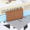 Fashion Heart Pattern Card Holder PU Leather Thin Coin Purse Portable Solid Color Women's Card Bag ID Card