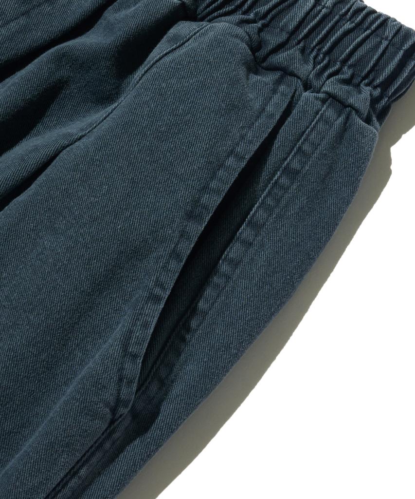 OTHERFITS Bio One-Pleat Wide Cotton Pants (Navy)
