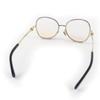 Pristine CHANEL Glasses COCO Mark Round Shape Denim gold Women 2218-S Used