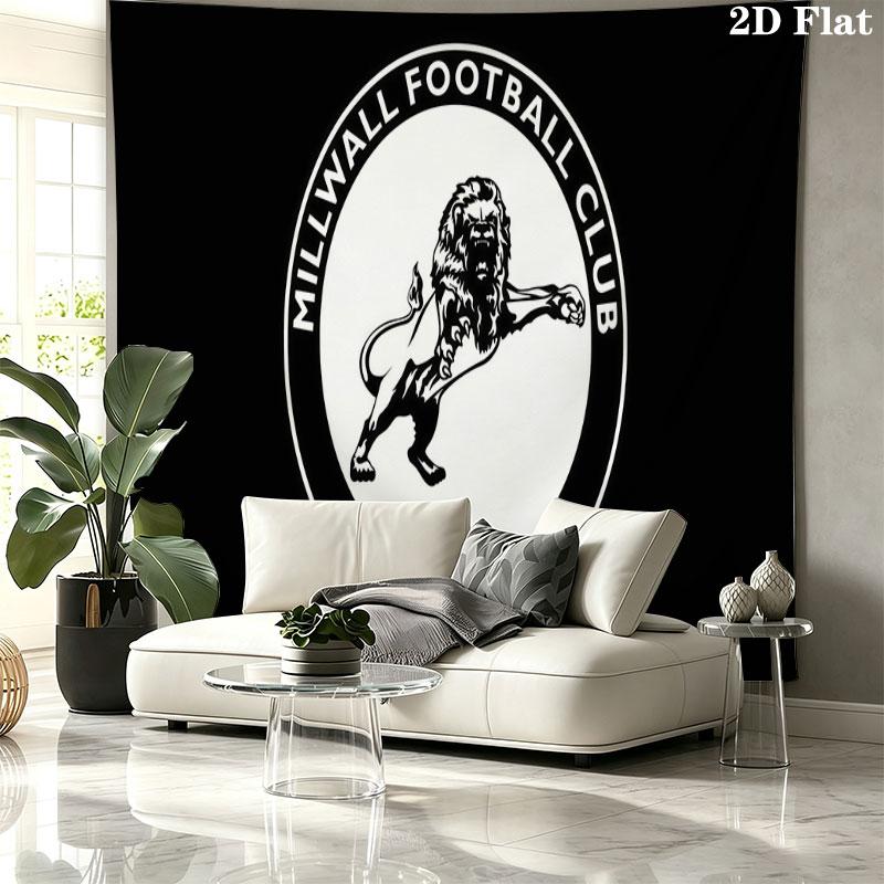 Millwall FC Wall tapestry, aesthetic printed fabric blanket, suitable for bedroom, living room, and home decor.