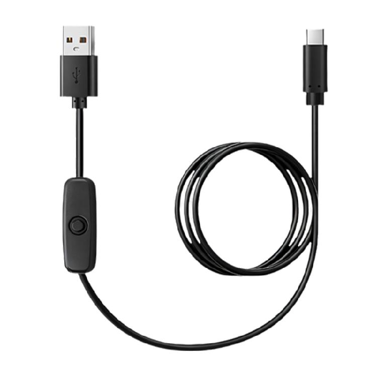 Качественный ПВХ USB C Зарядный Кабель USB на Type C Кабель Питания С Ручным Переключением Подходит Для DIY Проектов И Домашнего Использования