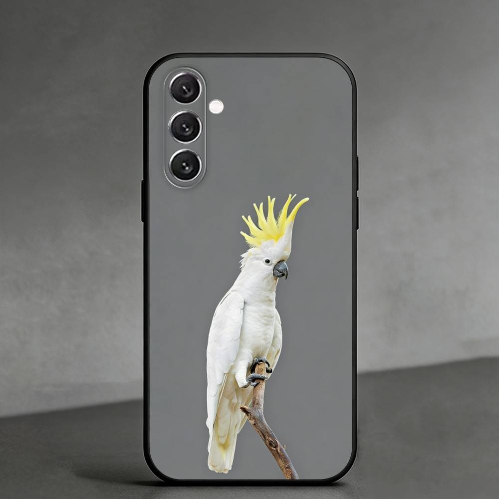 P-parrot Phone Case For Samsung Galaxy A91,80,73,72 ,71,53,52,32 ,31,22,21s,20,Soft Black Case