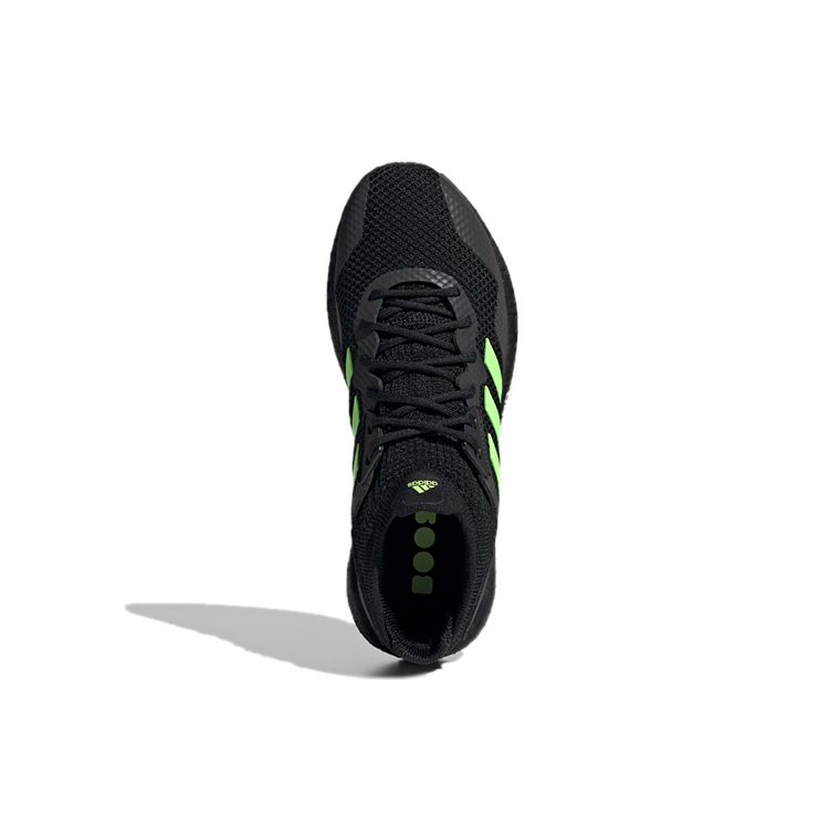 Adidas Pulseboost Минималистичная Удобная Тканевая Амортизация Дышащие Низкие Тренировочные Кроссовки для Бега Мужские Кроссовки Черные Зеленые EG9972