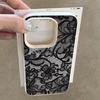 Сексуальный чехол для телефона с кружевным узором для iPhone 17 Pro 16 15 14 13 12 11 Pro Max XS XR 17 Air 16E Мягкая силиконовая накладка