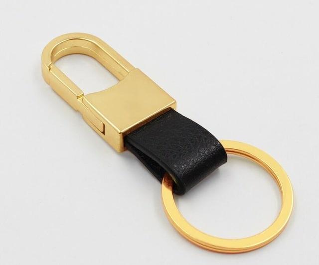 Leather Key Chain Rings Holder For Car Metal Key Chains Keyrings For Men High Quality Gift