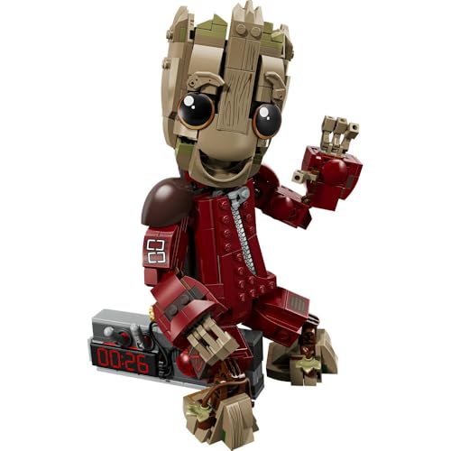 LEGO Marvel Ravagers Groot in Jumpsuit Toy, Birthday Gift, Building Blocks, for Boys and Girls, Ages 10, 11, and 12, Elementary School Students, Space