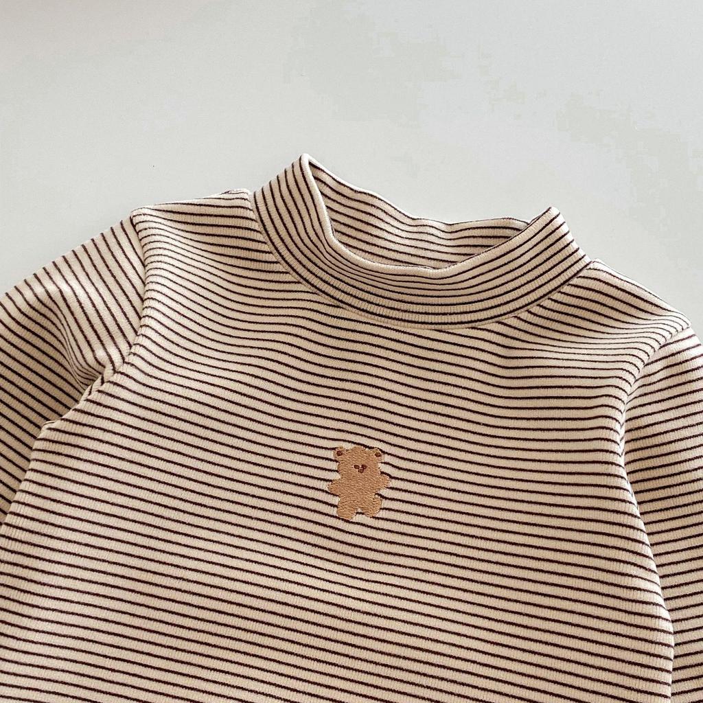 Children's Winter Cartoon Base Layer Outfit, Ages 0-5, Fashionable Korean Innerwear for Boys and Girls, Model AY648.