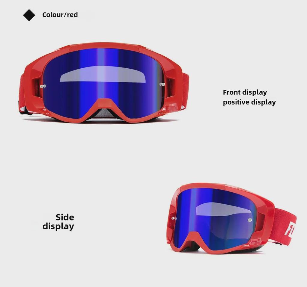 Fox Off-Road Motorcycle Riding Goggles - Wind & Sand Protection, HD Vision