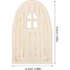 10pcs Wooden Fairy Doors, Unpainted Miniature Doors for DIY Crafting, Garden Mini Fairy House Decor, Unfinished Craft Accessories for Wall