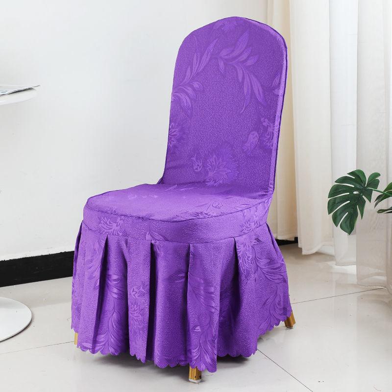 Hotel Professional Nailed Wooden Chair Chair Cover Geometric Pattern Hotel Conference Chair Cover Hotel Household Nailed Universal
