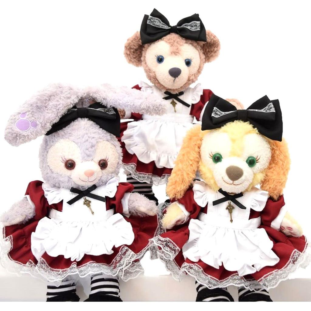 Заказ почтой плюшевого мишки Алиса Стелла Лу одежда нарядный костюм Алиса в стране чудес бордо без тела для размера S