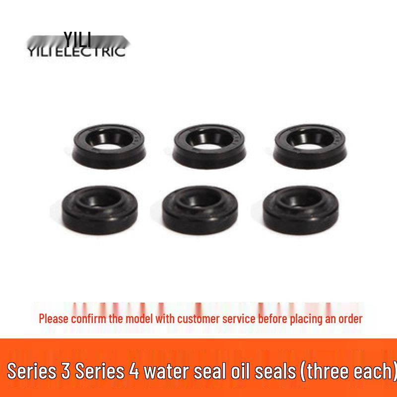 Аксессуары для автомойки Yili: Уплотнительное кольцо, Угольная щетка, Перепускной клапан, Микровыключатель, Обратный клапан.