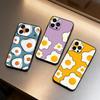 Чехол для телефона 'Яичница' Для iPhone 16,15,14,13,12,17,Pro Max,Plus Силиконовый Черный Чехол