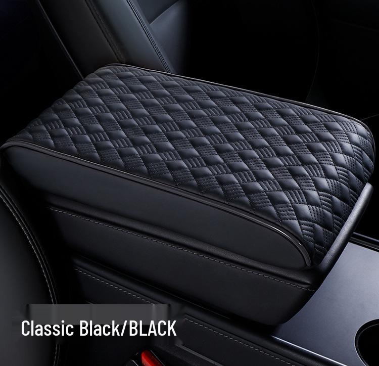 Подушка-подлокотник для автомобиля из бриллиантовой кожи наппа - пена с памятью, нескользящая, износостойкая, универсальная для всех сезонов.